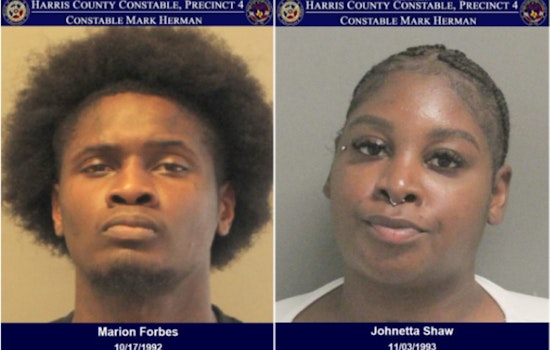 Two Arrested During Traffic Stop on Spring Stuebner Road, One Faces Felony Assault Warrant, Other Hindered Police