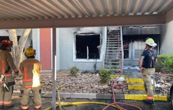 Two Hospitalized, Dozens Displaced After Blaze Rips Through Northwest Las Vegas Apartments