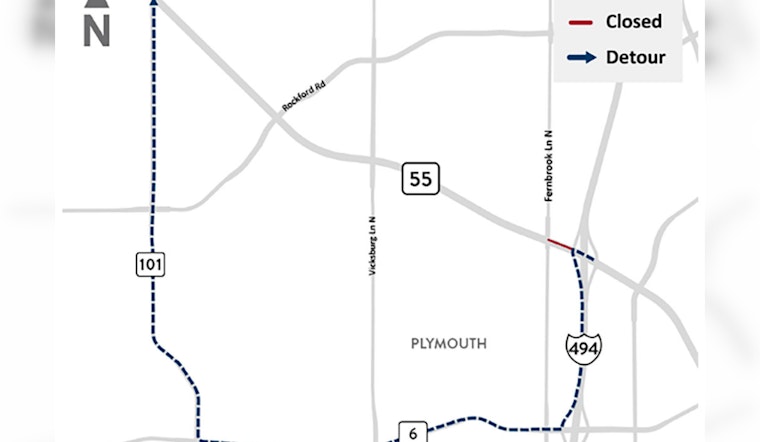 Upcoming Road Closures on Highway 55 in Minnesota to Affect East and Westbound Traffic With Detours