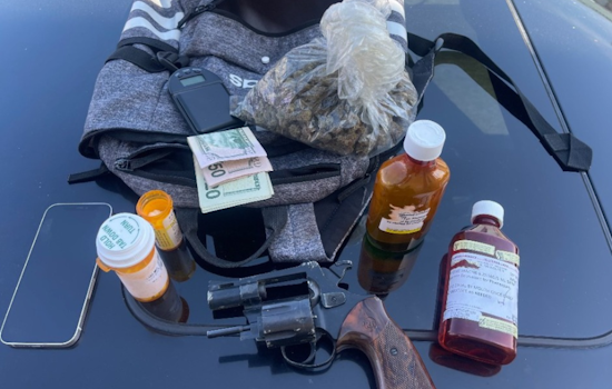 Vallejo Police Chase Leads to Seizure of Unregistered Firearm and Illegal Substances, Suspect Detained