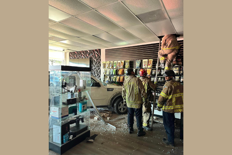 Vehicle Crashes into Denton Business Center, Elderly Driver Mistakes Pedal, No Injuries Reported