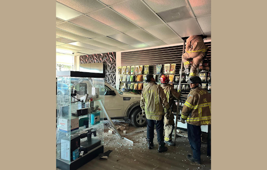 Vehicle Crashes into Denton Business Center, Elderly Driver Mistakes Pedal, No Injuries Reported