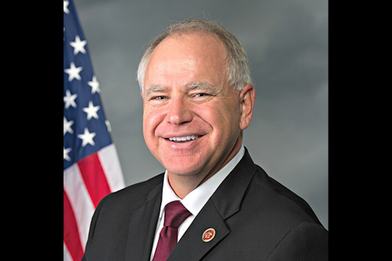 Vice Presidential Candidate Tim Walz to Garner Financial Support in Cincinnati for Harris Campaign