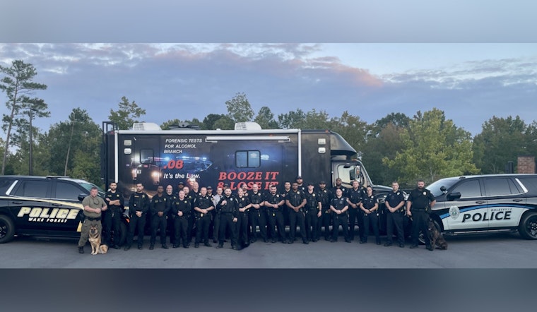 Wake Forest and Rolesville Police Conduct Saturation Patrol, Nearly 100 Traffic-Related Charges Issued