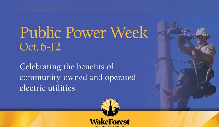 Wake Forest Celebrates Public Power Week with Free Electricity Contests and Community Events