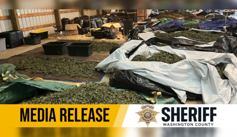 Washington County Sheriff's Office Busts Illegal Marijuana Operation Valued at $6 Million on SW Tongue Lane