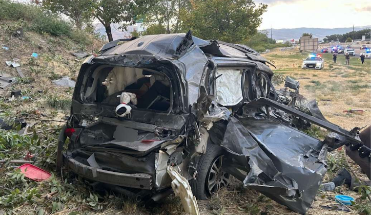 Woman Perishes, Child Critically Injured in Rollover Crash Following High-Speed Chase Near Layton