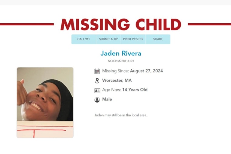 Worcester Community Rallies in Search for Missing 14-Year-Old Jaden Rivera