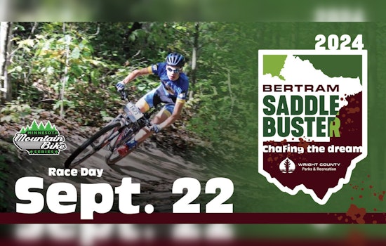Wright County Welcomes Cyclists to Inaugural Bertram Saddle Buster Mountain Bike Race