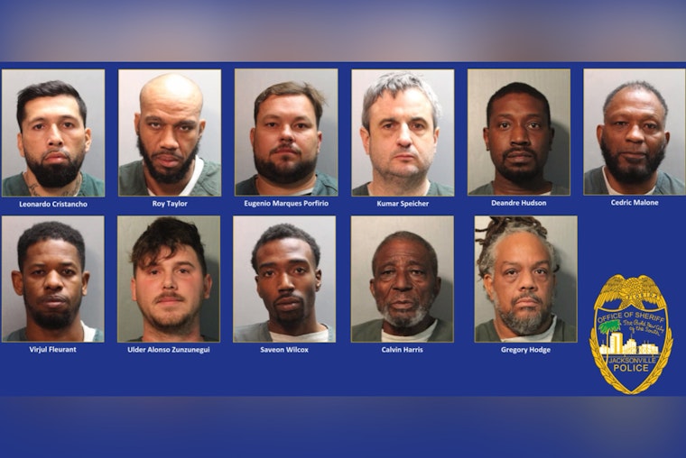 11 Men Arrested in Jacksonville Sting Operation Against Prostitution and Human Trafficking