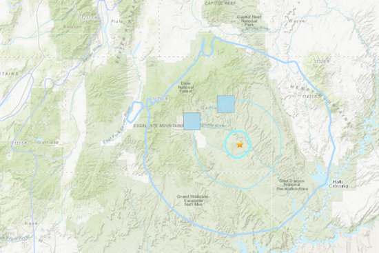 3.4 Magnitude Earthquake Rattles Southern Utah Near Boulder, No Injuries Reported
