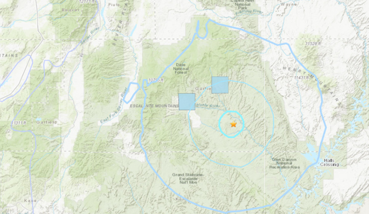 3.4 Magnitude Earthquake Rattles Southern Utah Near Boulder, No Injuries Reported
