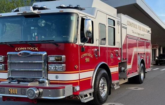 Comstock Fire Truck Struck by Vehicle on I-94 Near Kalamazoo, No First Responder Injuries Reported