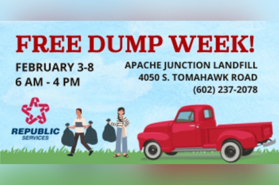 Apache Junction Announces Free Dump Week for Residents to Dispose of Waste Responsibly