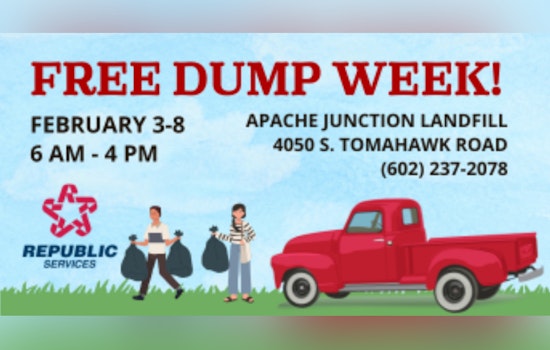 Apache Junction Announces Free Dump Week for Residents to Dispose of Waste Responsibly