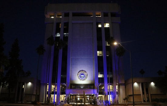 Arizona Governor Katie Hobbs Lights State Capitol in Blue for Human Trafficking Prevention Month