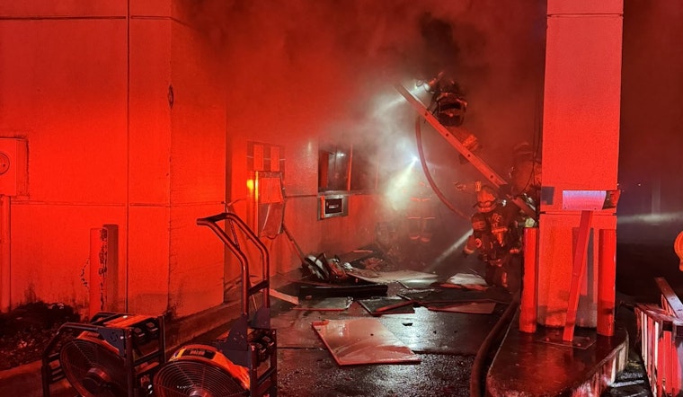 Austin Fire Department Quells Early Morning Blaze at Abandoned Bank on N. Lamar Blvd