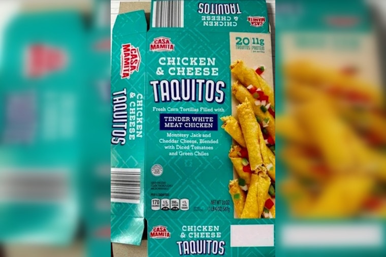 Bestway Sandwiches Inc. Recalls 25,000 Pounds of Frozen Taquitos Over Potential Metal Contamination