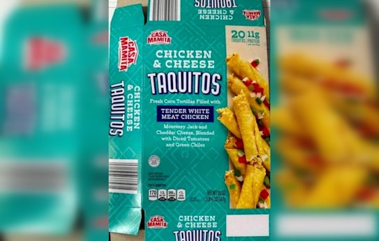 Bestway Sandwiches Inc. Recalls 25,000 Pounds of Frozen Taquitos Over Potential Metal Contamination