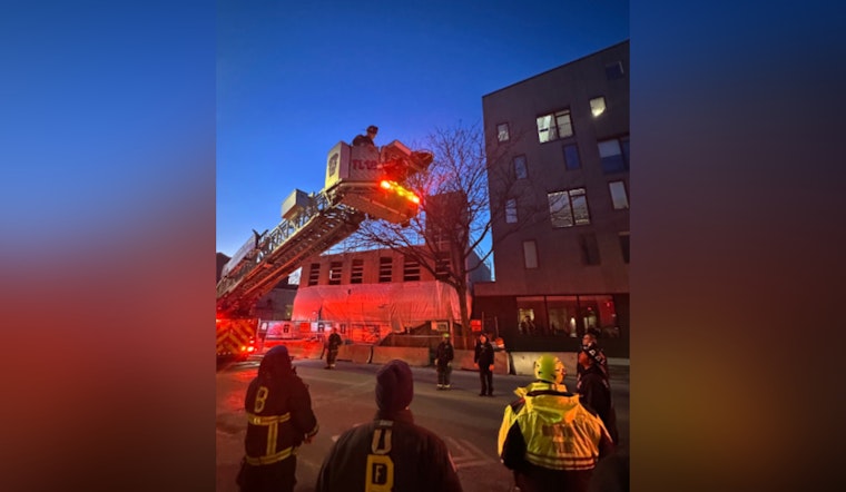Boston Fire Department Conducts Tech Rescue of Injured Worker at Roxbury Construction Site