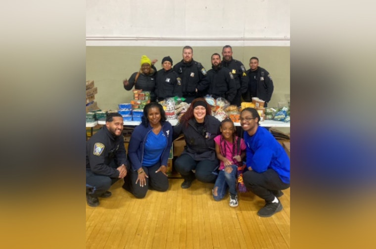 Boston Police and Community Partners Unite for Holiday Food Drive in Roxbury