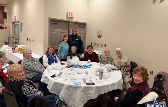Boston Police Bond with Seniors Over Coffee at ELKS Senior Center in Community Engagement Effort