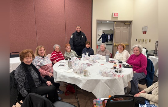 Boston Police Brew Community Spirit with Coffee Hour at West Roxbury Senior Center