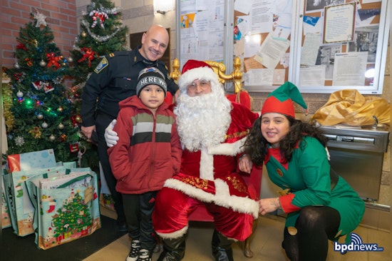 Boston Police District E-13 Brings Festive Cheer with Annual Polar Express Event