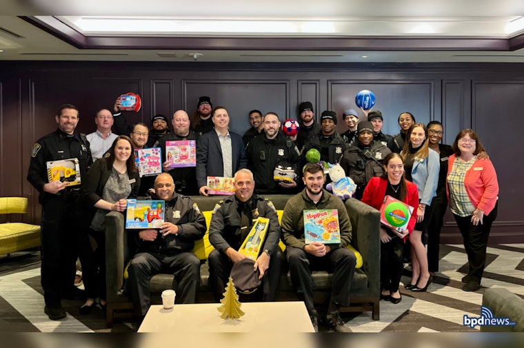 Boston Police Partner with Local Hotels for Successful 'Toys for Tots' Drive in Wharf District and Beacon Hill