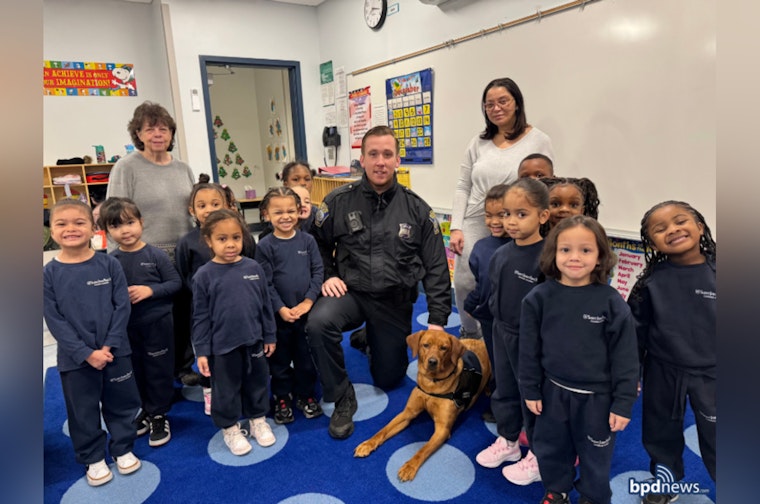 Boston's Comfort Dog Copper Brings Joy and Education to Pope John Paul II Catholic Academy Students