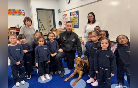 Boston's Comfort Dog Copper Brings Joy and Education to Pope John Paul II Catholic Academy Students
