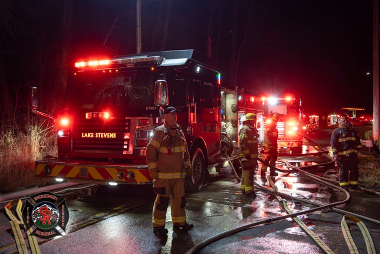 Brave Firefighters Save Family Pets from Lake Stevens House Fire, One Injured in Rescue Effort