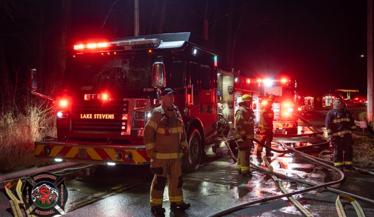 Brave Firefighters Save Family Pets from Lake Stevens House Fire, One Injured in Rescue Effort