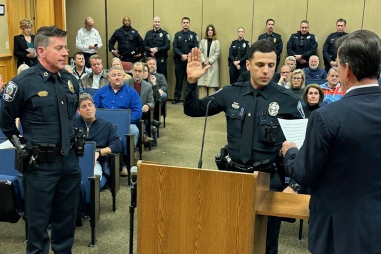 Brentwood Police Swears In 4 New Officers, Including Ex-military