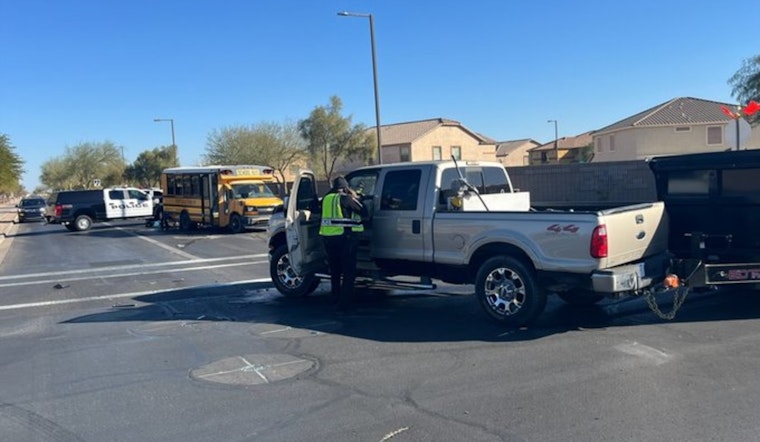 Buckeye Community Rattled as School Bus and Pickup Truck Crash, Multiple Injuries Reported
