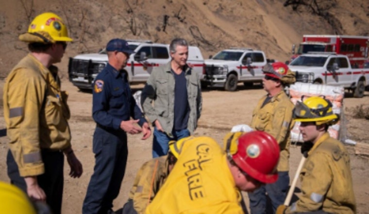 California Governor Newsom Addresses Recovery Efforts with JPL Workers and Local Business Owners Post-Los Angeles Firestorm
