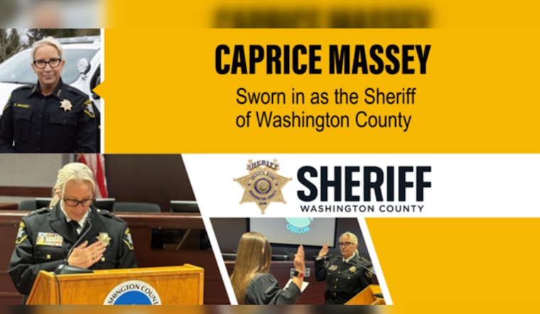 Caprice Massey Inaugurated as Washington County's New Sheriff in Oregon