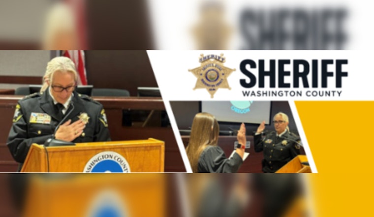 Caprice Massey Sworn In as Washington County's New Sheriff, Pledges to Uphold Oregon's Safest Urban County Status