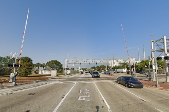 Car Entrapped by Crossing Arms Hit by Tri-Rail Train in West Palm Beach, Driver Hospitalized