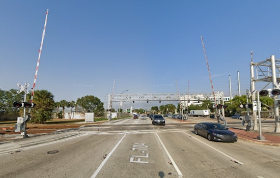 Car Entrapped by Crossing Arms Hit by Tri-Rail Train in West Palm Beach, Driver Hospitalized