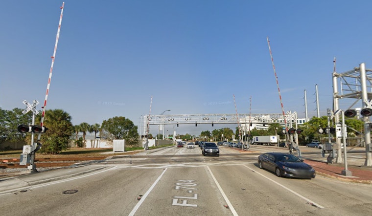 Car Entrapped by Crossing Arms Hit by Tri-Rail Train in West Palm Beach, Driver Hospitalized