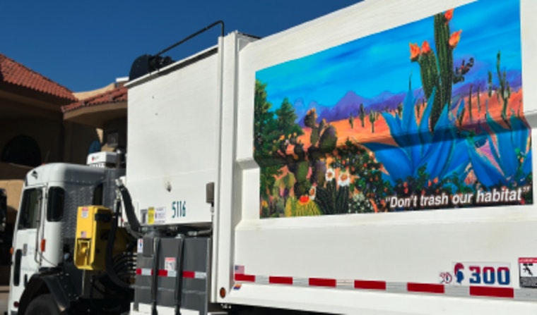 Casa Grande's "Traveling Garbage Gallery" Brings Art to the Streets on Sanitation Trucks