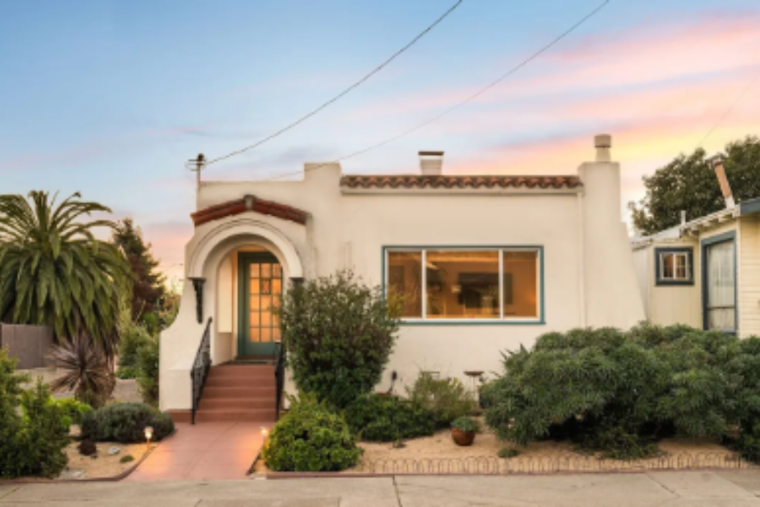 Charming Historical Bungalow with Signature Mural Listed for $895K in Alameda