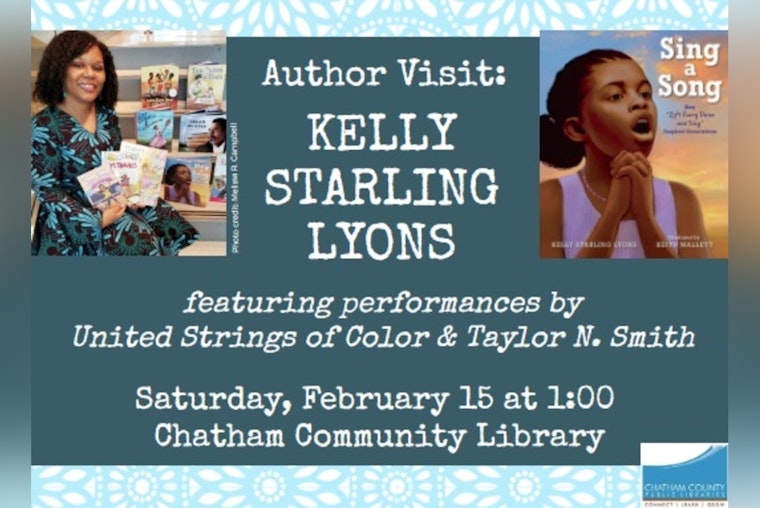 Chatham Community Library Hosts Author Kelly Starling Lyons and Musical Guests for Family-Friendly Literary Event in Pittsboro