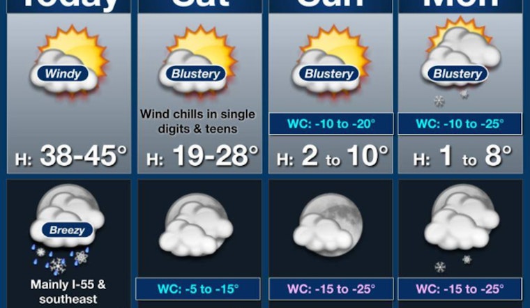 Chicago Braces for Biting Cold Snap with Subzero Wind Chills Expected This Weekend