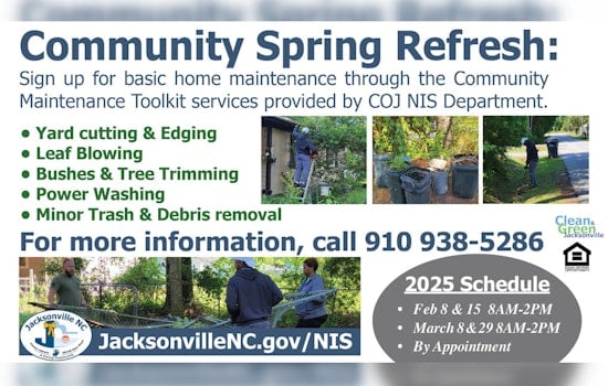 City of Jacksonville Launches "Community Spring Refresh Program" to Boost Home & Yard Maintenance