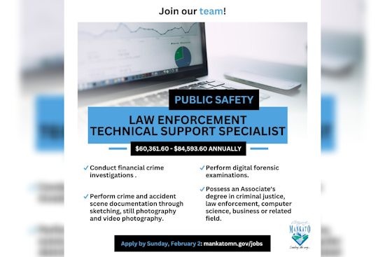 City of Mankato Seeks Specialist to Combat Financial Crime with Digital Forensics Expertise