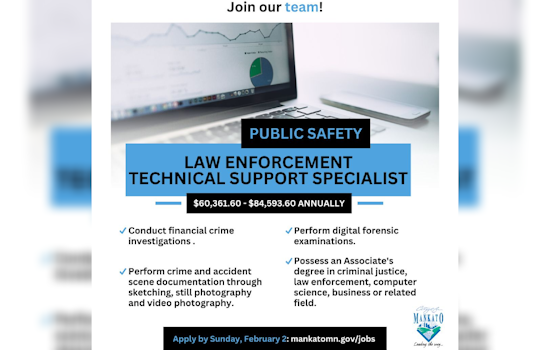 City of Mankato Seeks Specialist to Combat Financial Crime with Digital Forensics Expertise