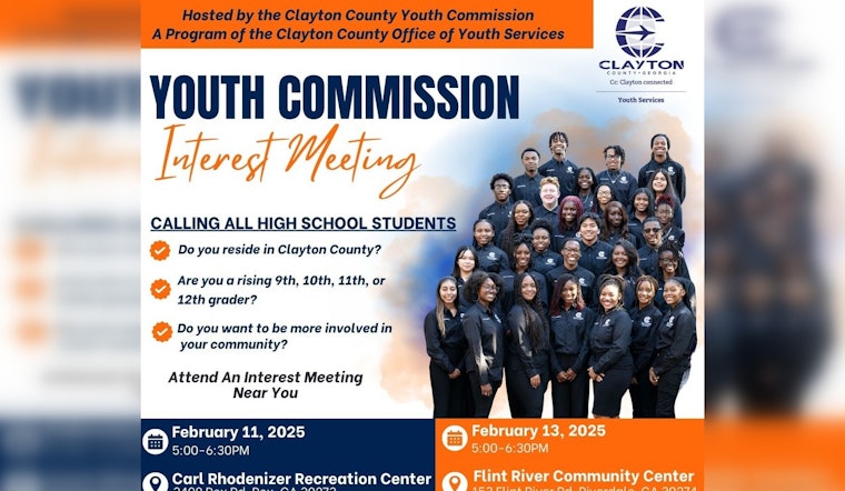 Clayton County Invites High School Students to Shape Their Community Through New Youth Commission
