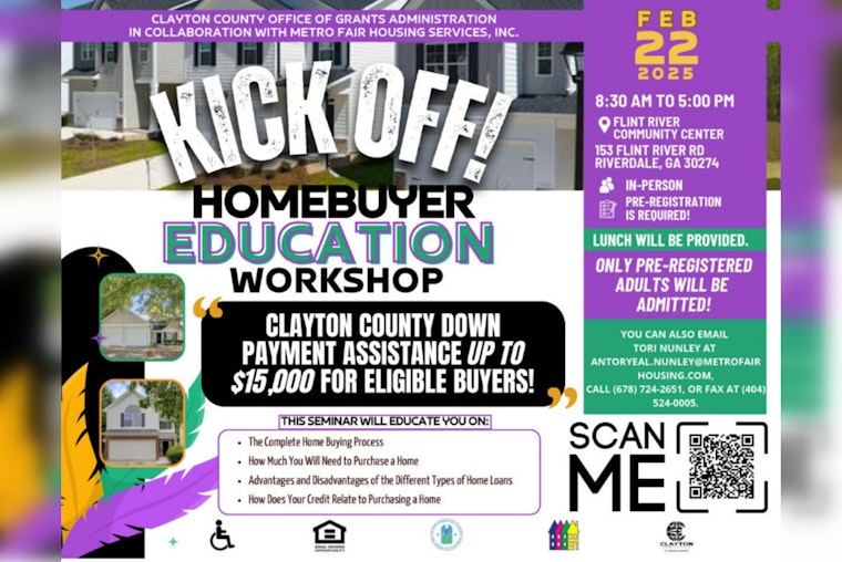 Clayton County to Host Homebuyer Education Workshop in Riverdale, Offers Crucial Insights for Aspiring Homeowners
